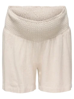 OLMSIESTA Medelhög midja Normal passform Linne Shorts