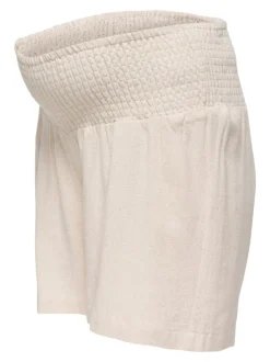 OLMSIESTA Medelhög midja Normal passform Linne Shorts