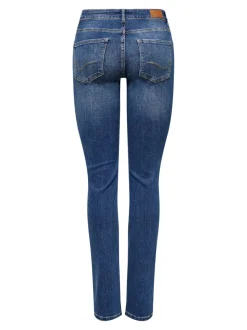ONLALICIA Medelhög midja Rak passform Jeans