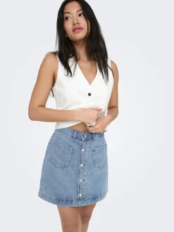 ONLAMAZING Denim Jeanskjol Kort kjol