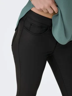 ONLANNE Skinny Fit Byxor i läderimitation