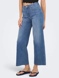 ONLANN-MADISON Hög midja Cropped Fit Jeans