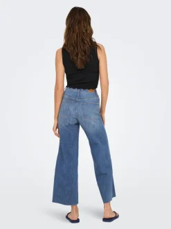 ONLANN-MADISON Hög midja Cropped Fit Jeans