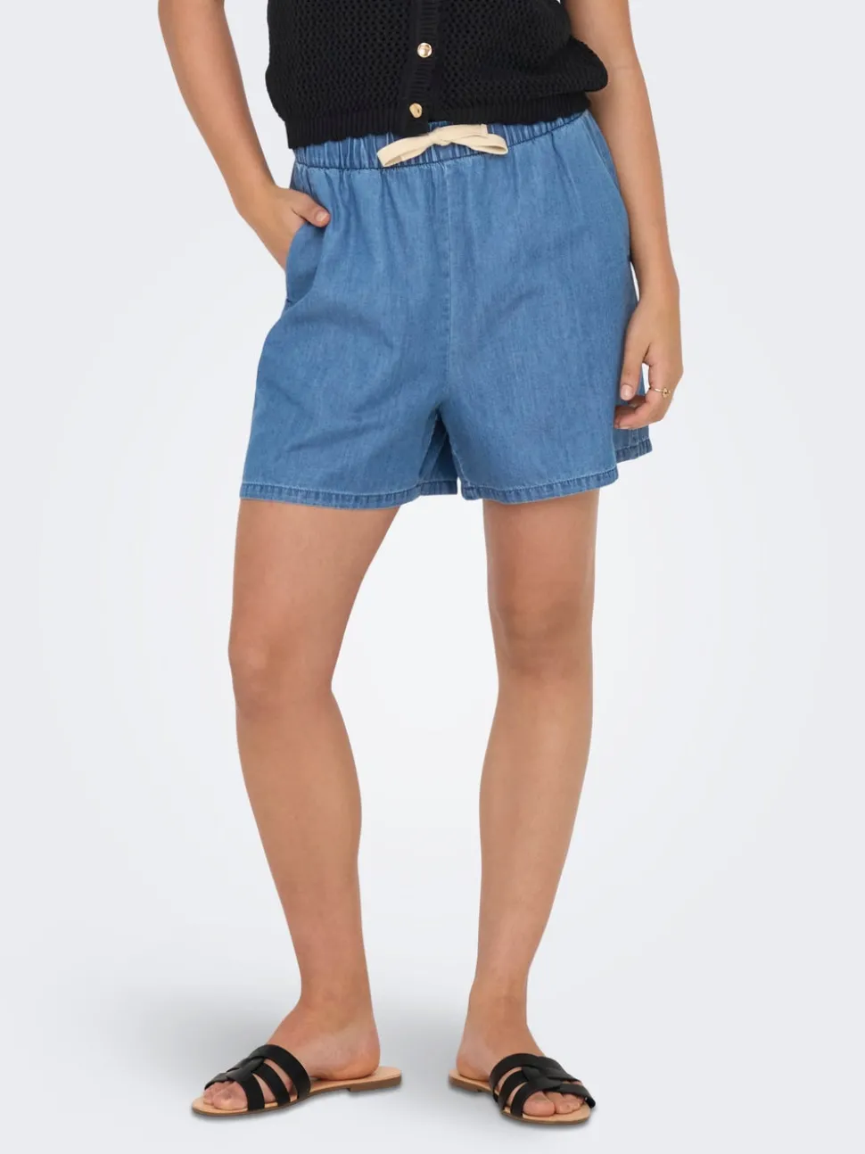 ONLBEA Rak passform Denimshorts