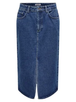 ONLBIANCA Denim Jeanskjol Midikjol