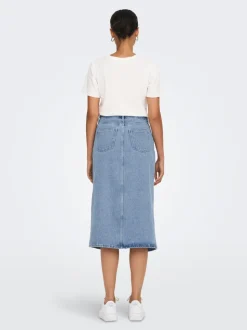 ONLBIANCA Denim Jeanskjol Midikjol
