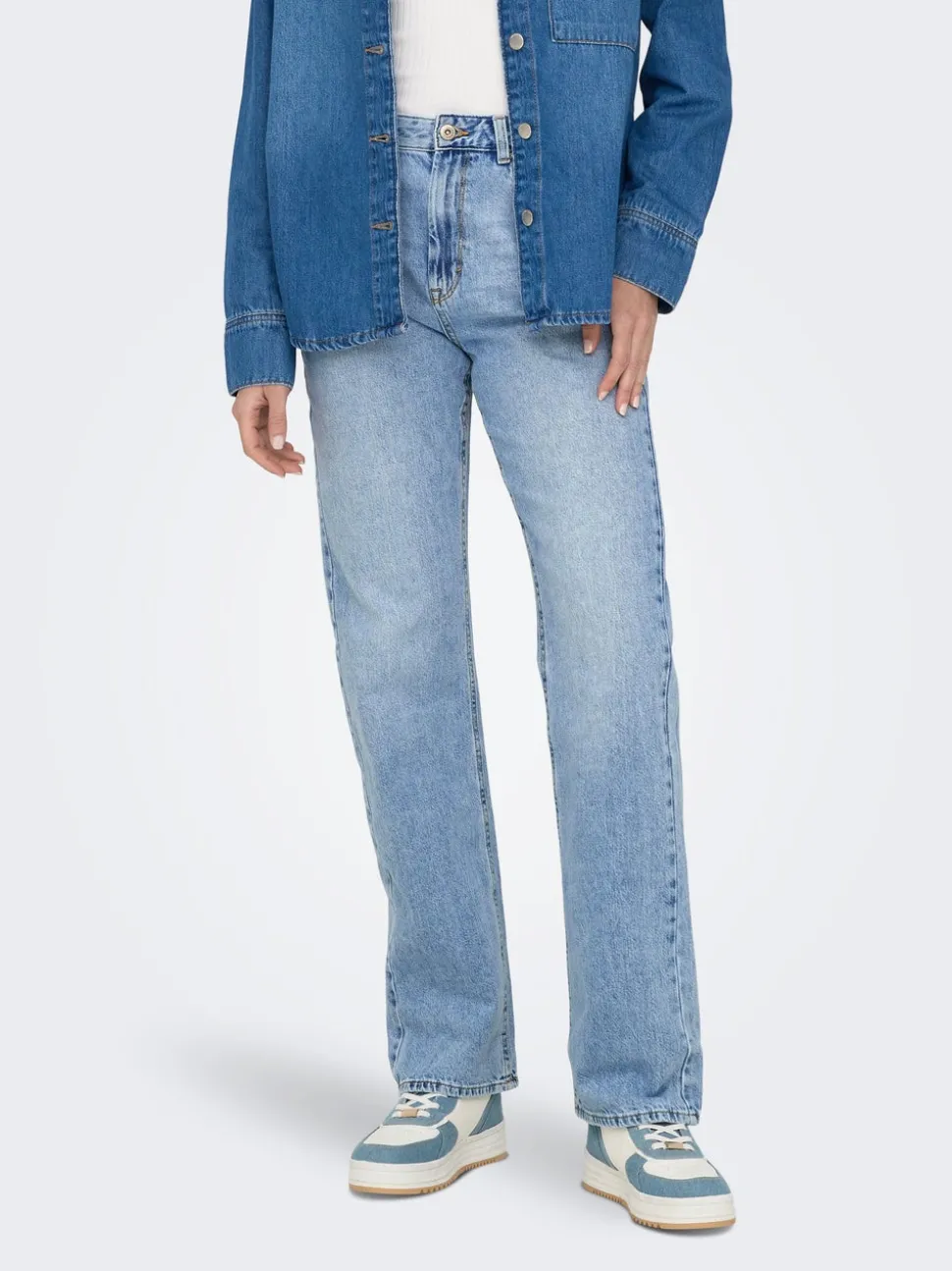 ONLBILLIE Hög midja Rak passform Jeans