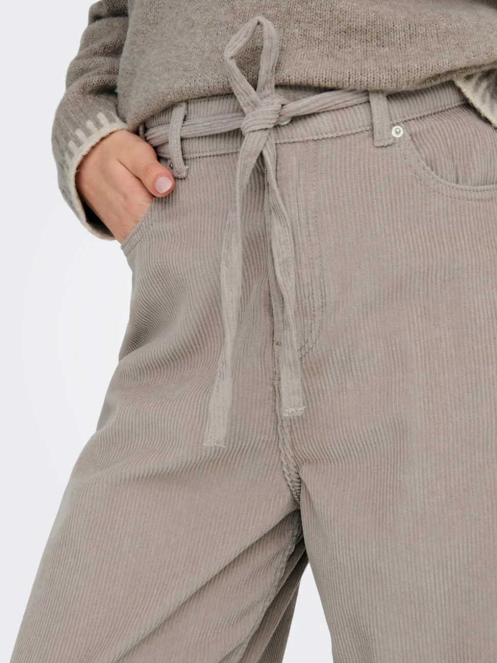 ONLBLEECKER Baggy Fit Byxor med vida ben