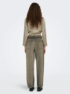 ONLBLEECKER Medelhög midja Lös passform Jeans