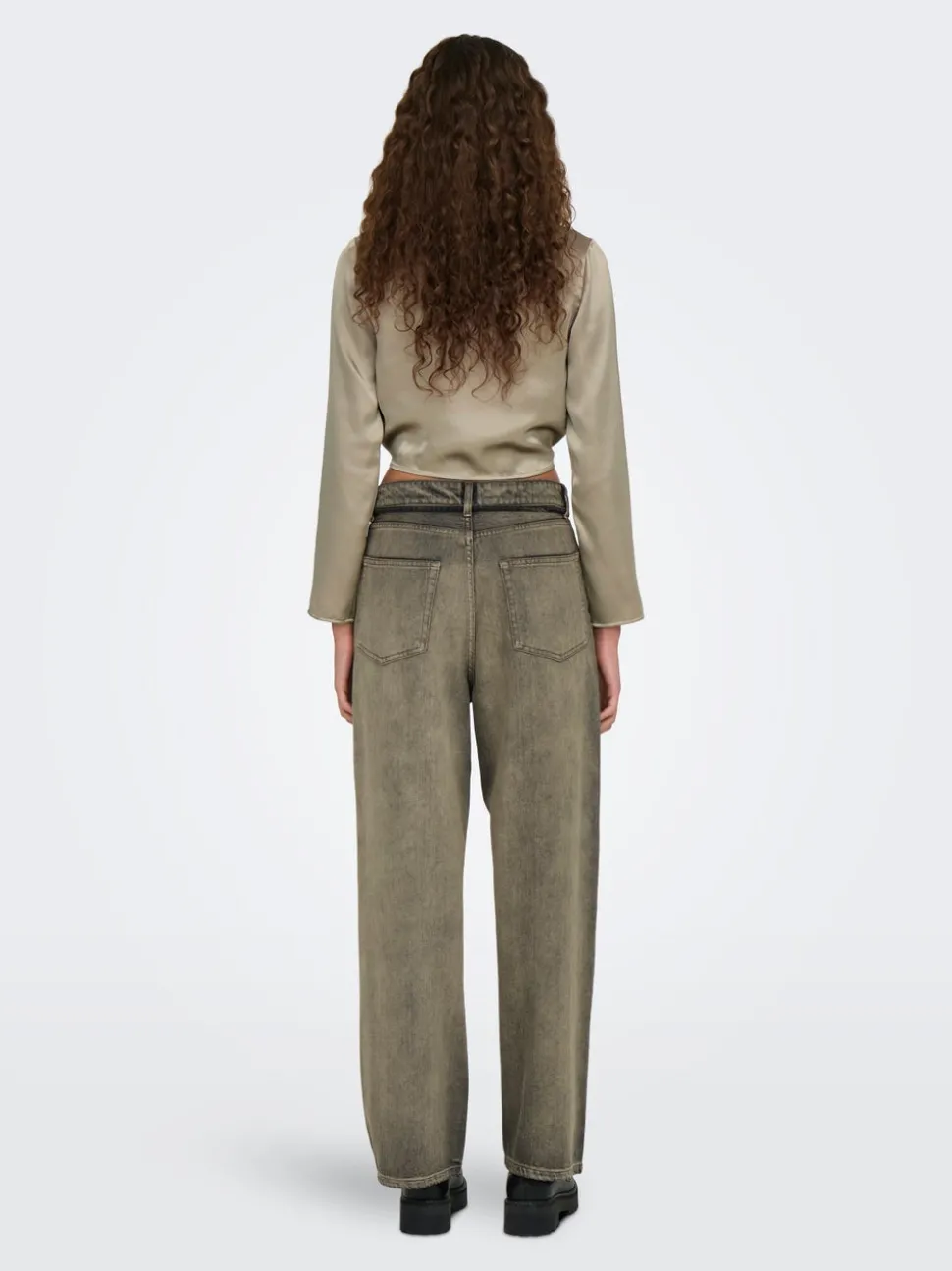 ONLBLEECKER Medelhög midja Lös passform Jeans