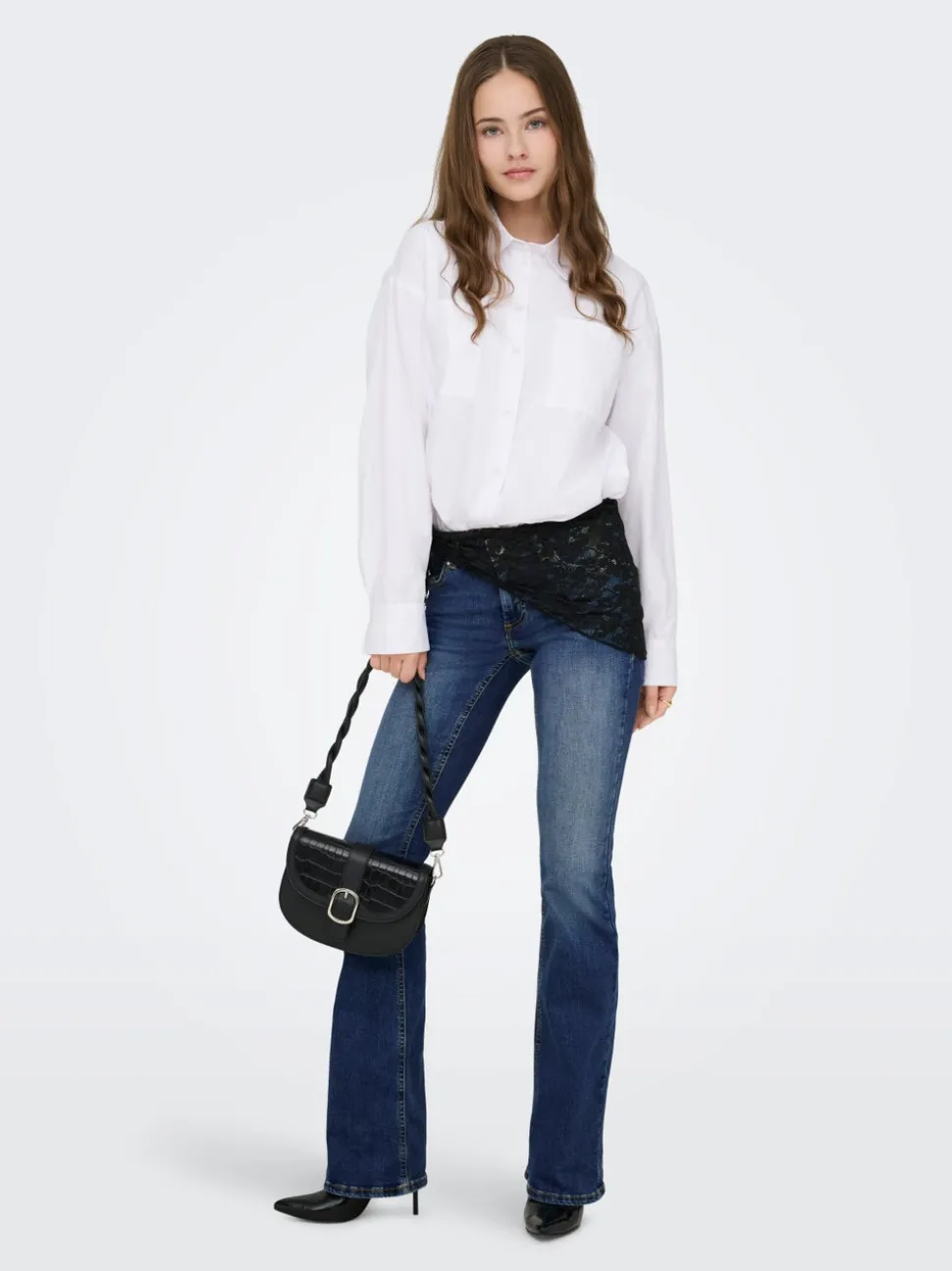 ONLBLUSH Låg midja Utsvängd passform Jeans
