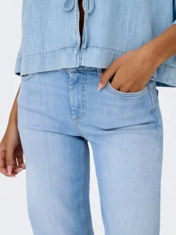 ONLBLUSH Medelhög midja Rak passform Jeans