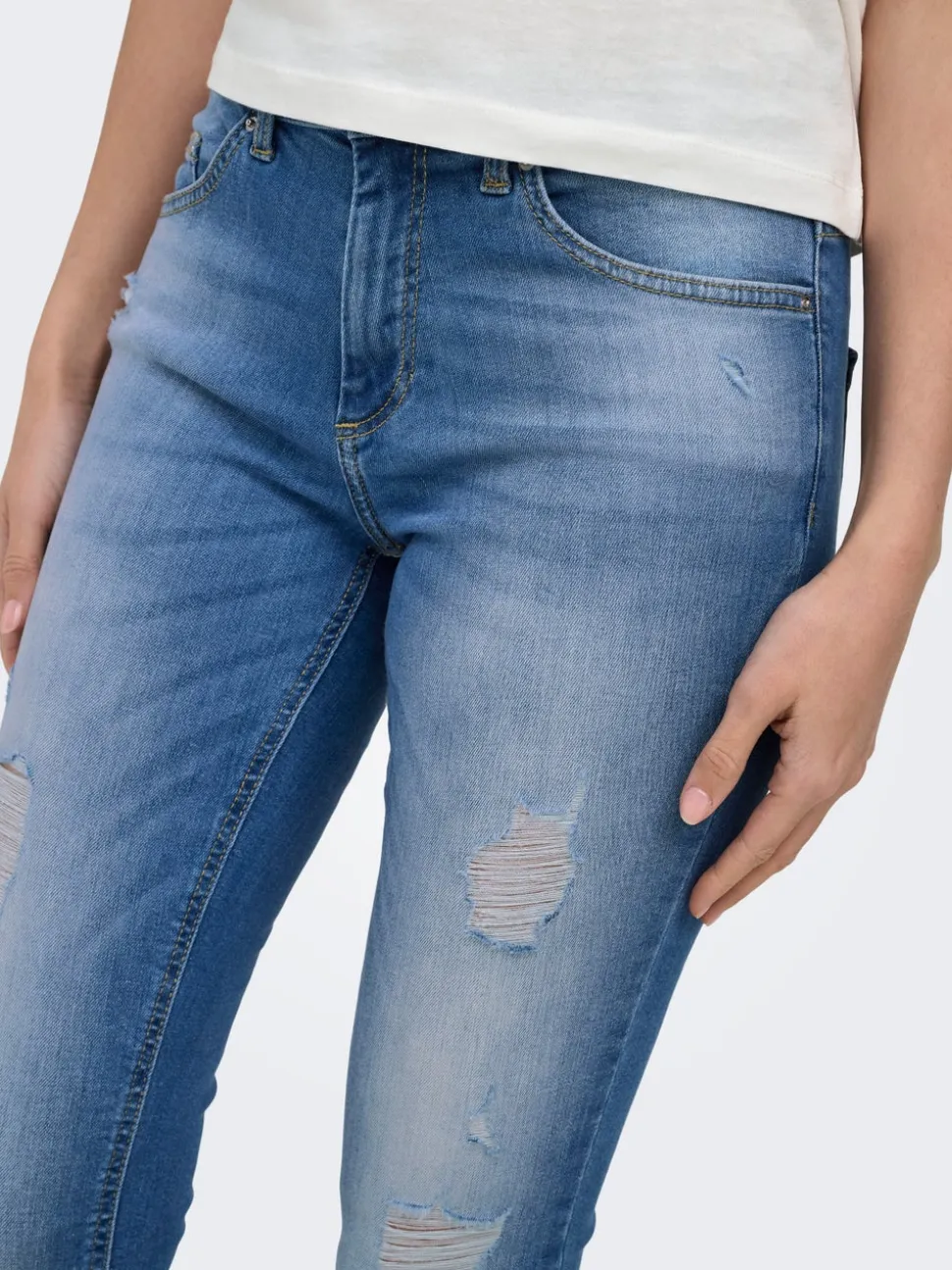 ONLBLUSH Medelhög midja Skinny Fit Ankellängd Jeans