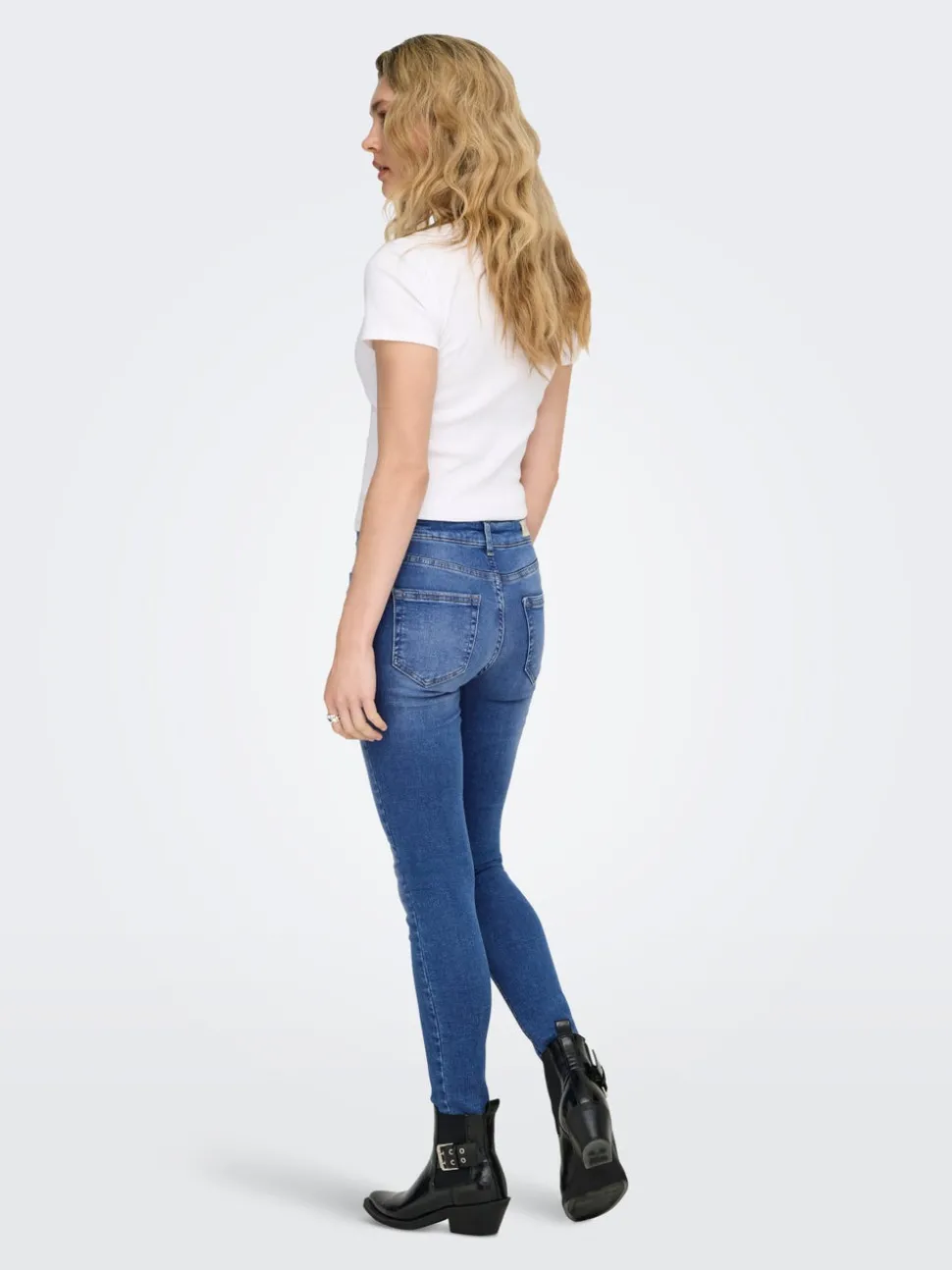 ONLBLUSH Medelhög midja Skinny Fit Ankellängd Jeans