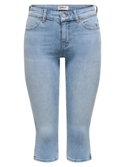 ONLBLUSH Medelhög midja Skinny Fit capri Denimshorts