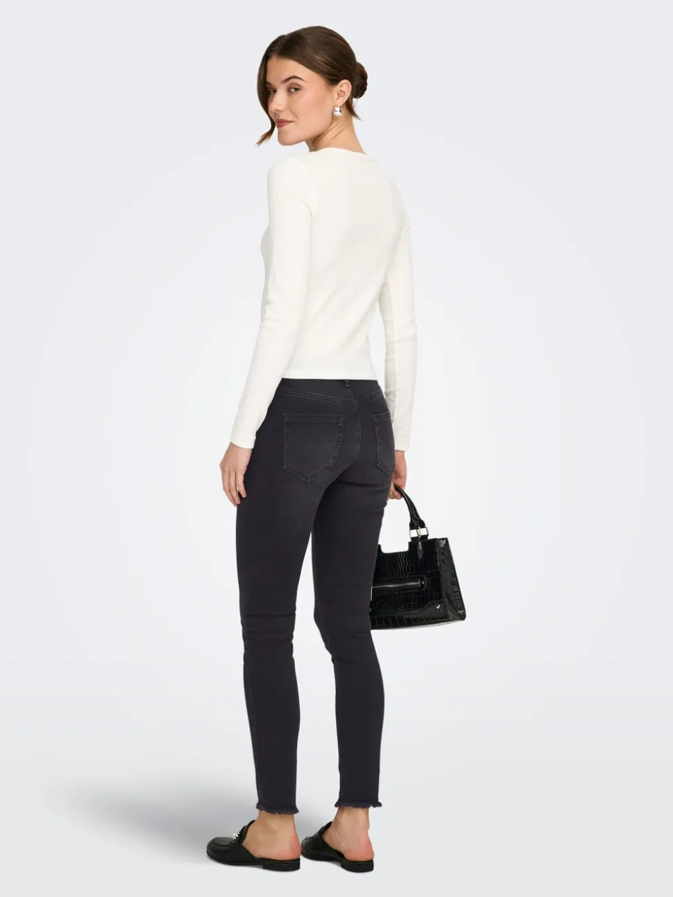 ONLBLUSH Medelhög midja Skinny Fit Ankellängd Jeans