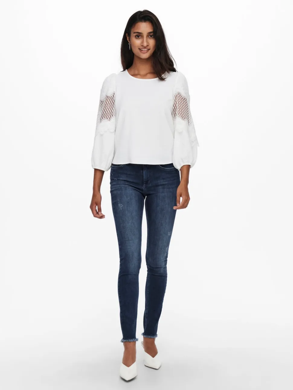 ONLBLUSH Medelhög midja Skinny Fit Ankellängd Jeans