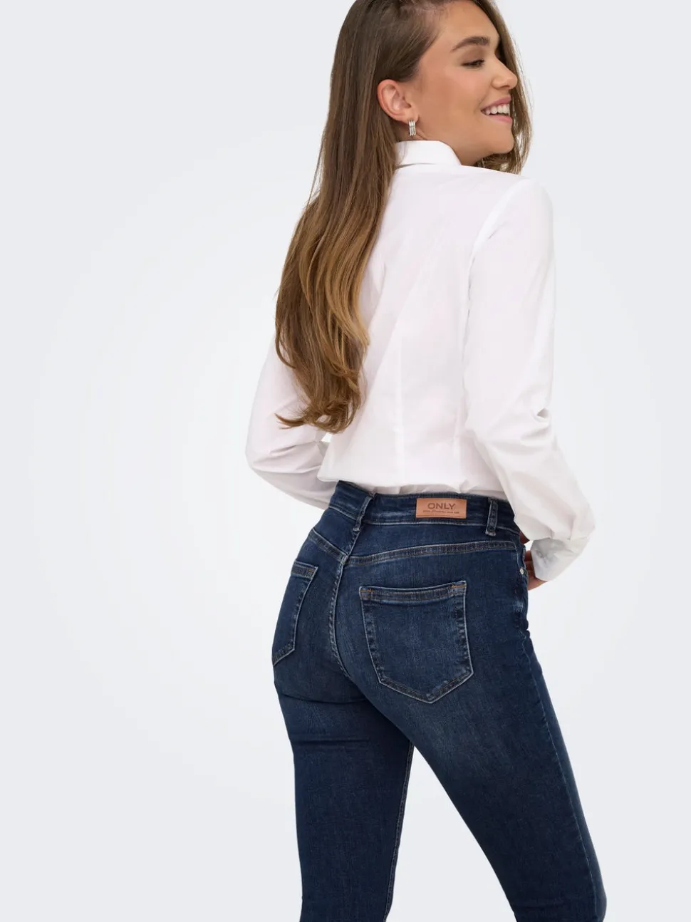 ONLBLUSH Medelhög midja Skinny Fit Ankellängd Jeans
