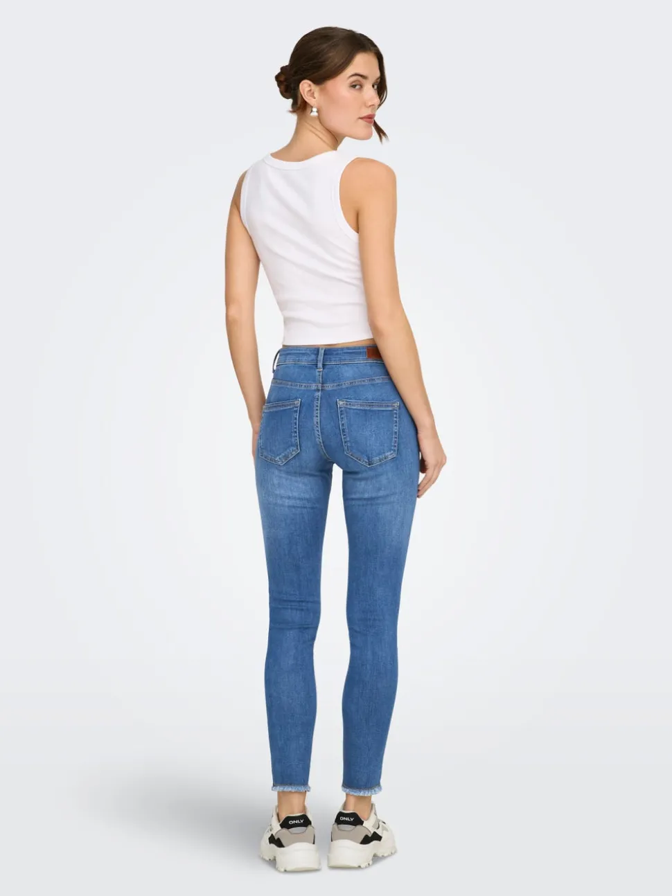 ONLBLUSH Medelhög midja Skinny Fit Ankellängd Jeans