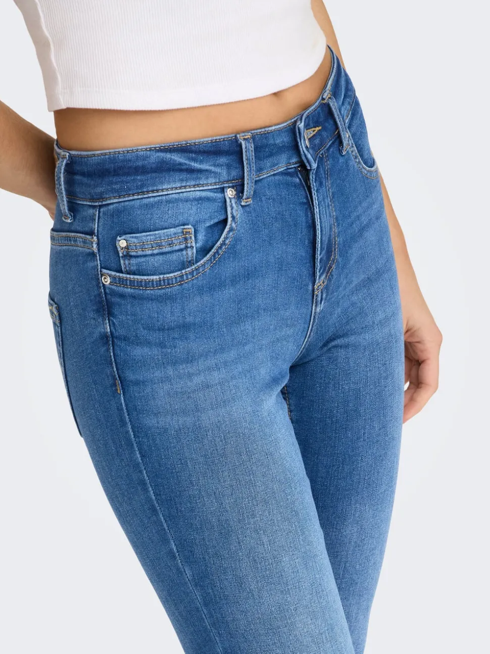 ONLBLUSH Medelhög midja Skinny Fit Ankellängd Jeans