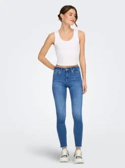 ONLBLUSH Medelhög midja Skinny Fit Ankellängd Jeans
