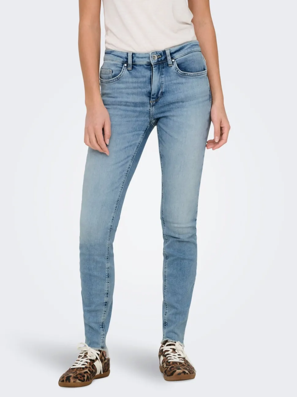 ONLBLUSH Medelhög midja Skinny Fit Ankellängd Jeans