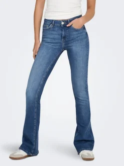 ONLBLUSH Medelhög midja Utsvängd passform Jeans