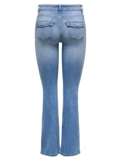 ONLBLUSH Medelhög midja Utsvängd passform Jeans