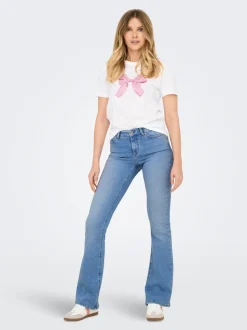 ONLBLUSH Medelhög midja Utsvängd passform Jeans