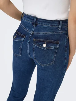 ONLBLUSH Medelhög midja Utsvängd passform Jeans