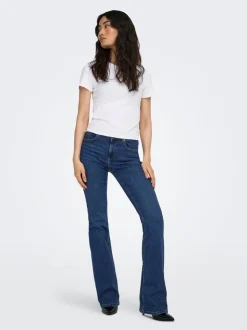ONLBLUSH Medelhög midja Utsvängd passform Jeans