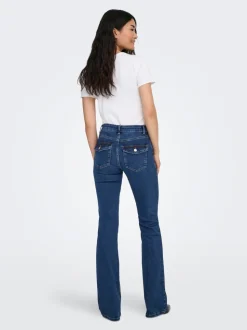 ONLBLUSH Medelhög midja Utsvängd passform Jeans