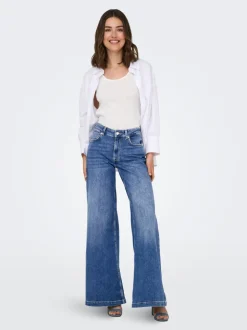 ONLCALIFORNIA Medelhög midja Vida ben Jeans