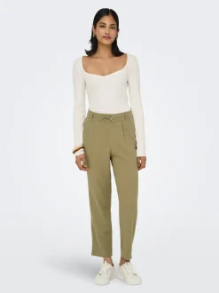 ONLCARO-POPTRASH Comfort fit Linne Byxor