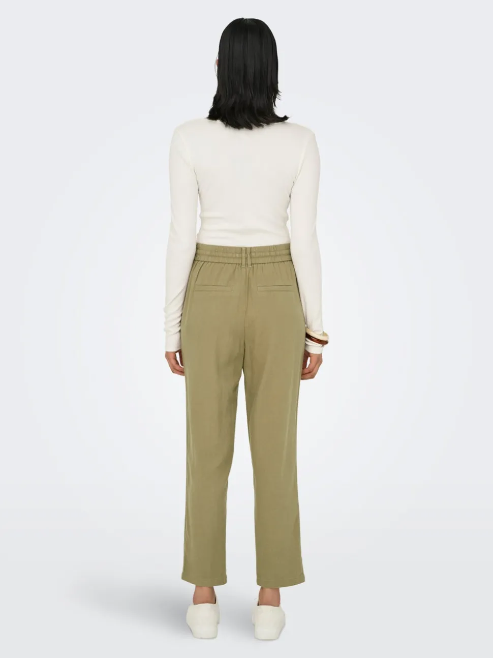 ONLCARO-POPTRASH Comfort fit Linne Byxor