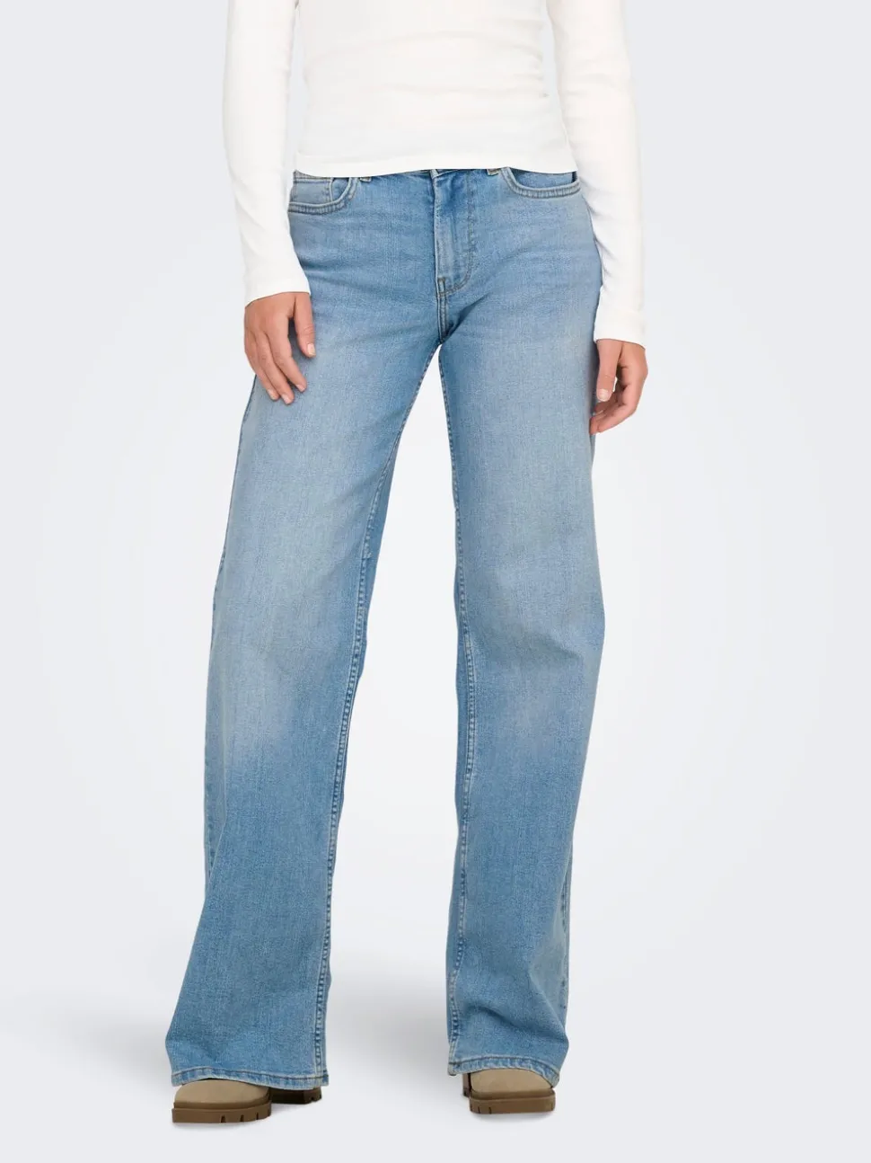 ONLCHRIS Medelhög midja Vida ben Jeans