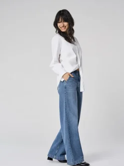 ONLCOMET Medelhög midja Vida ben Jeans