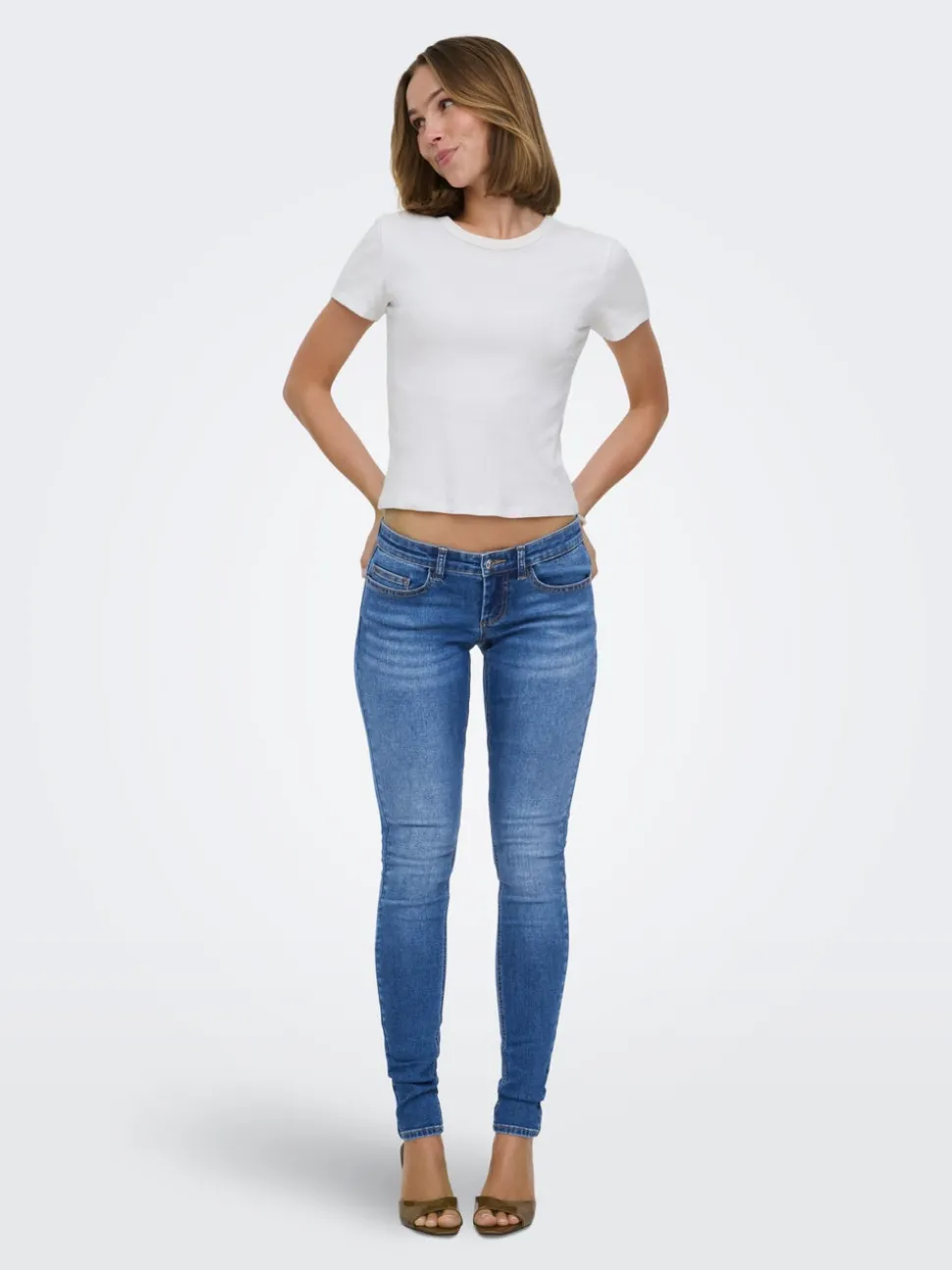 ONLCORAL Låg midja Skinny Fit Jeans