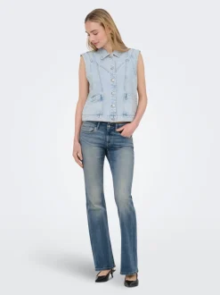 ONLCORAL Låg midja Utsvängd passform Jeans