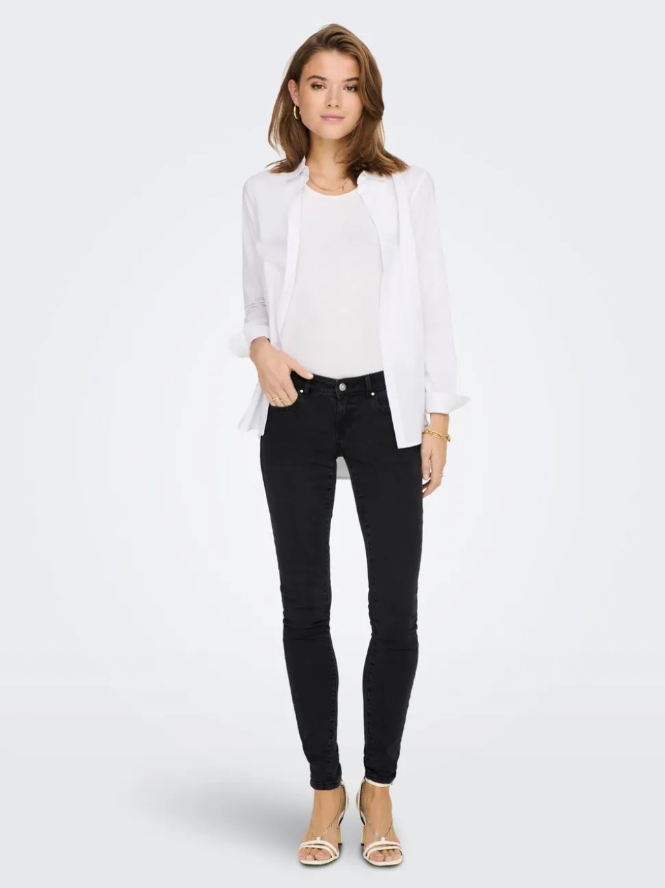 ONLCORAL Superlåg midja Skinny Fit Jeans