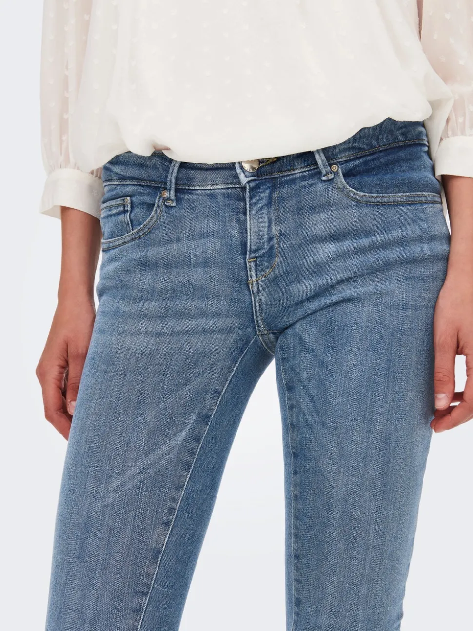 ONLCORAL Superlåg midja Skinny Fit Jeans