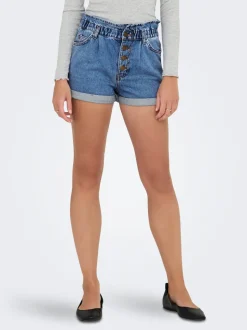 ONLCUBA Hög midja Avslappnad Denimshorts