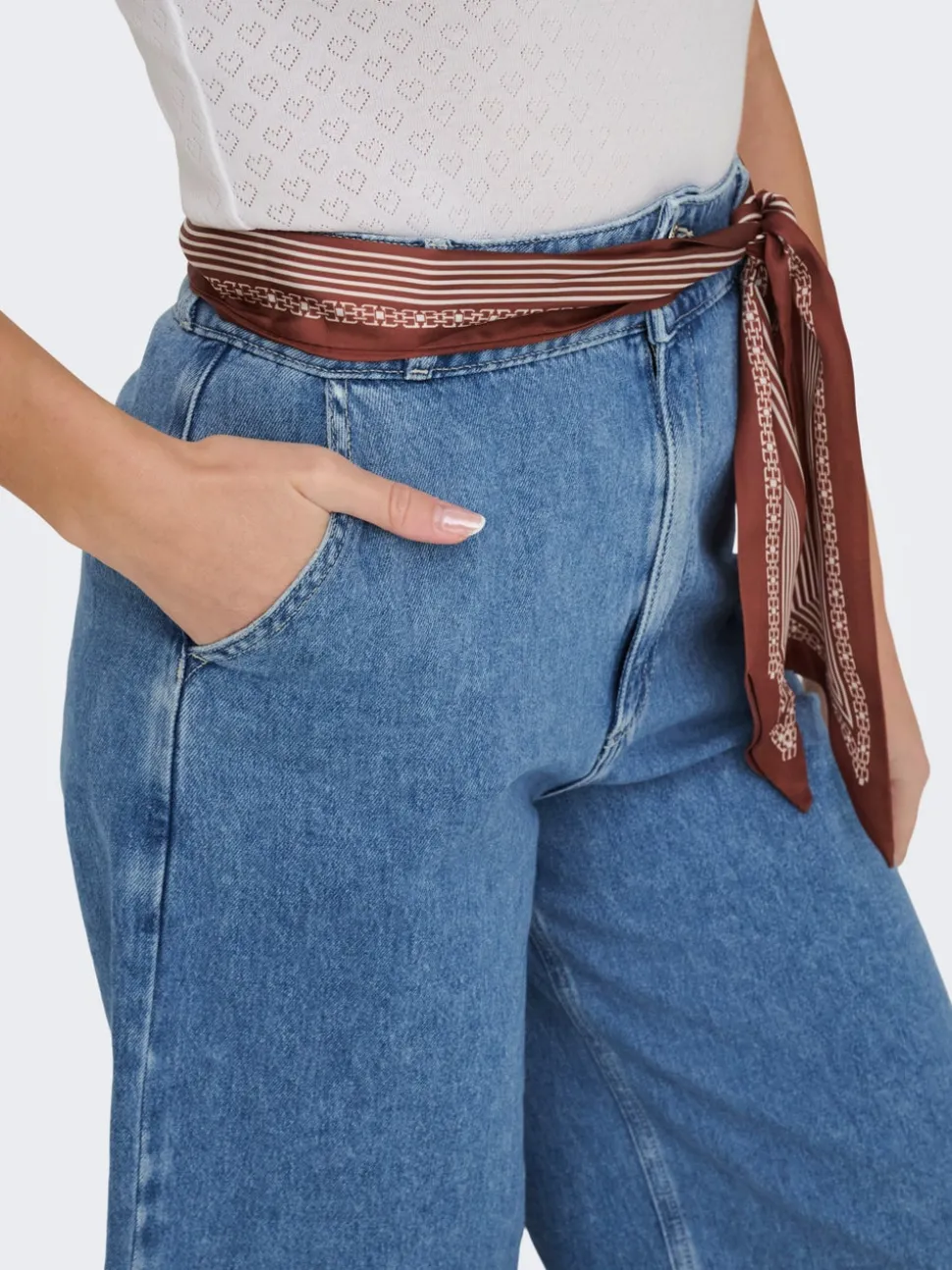 ONLDAVINA Medelhög midja Normal passform Denimshorts