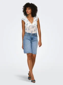 ONLELLA Medelhög midja Normal passform Denimshorts