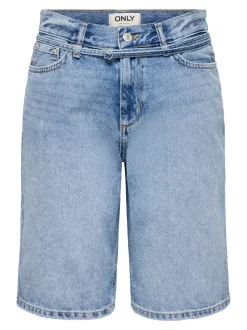 ONLELLA Medelhög midja Normal passform Denimshorts