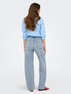 ONLELLA Medelhög midja Rak passform Jeans