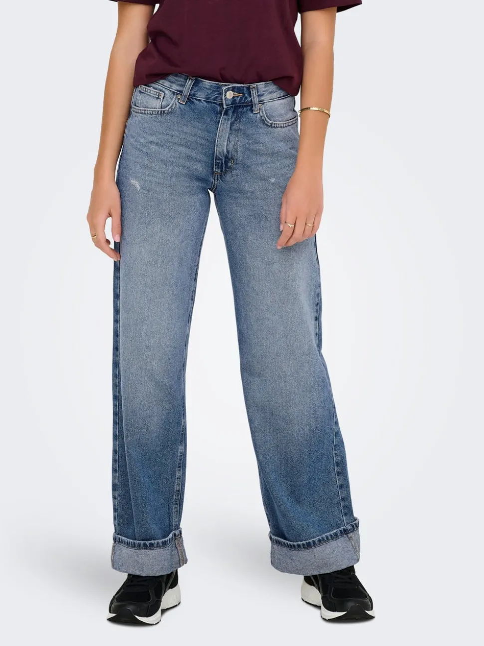 ONLELLA Medelhög midja Vida ben Jeans