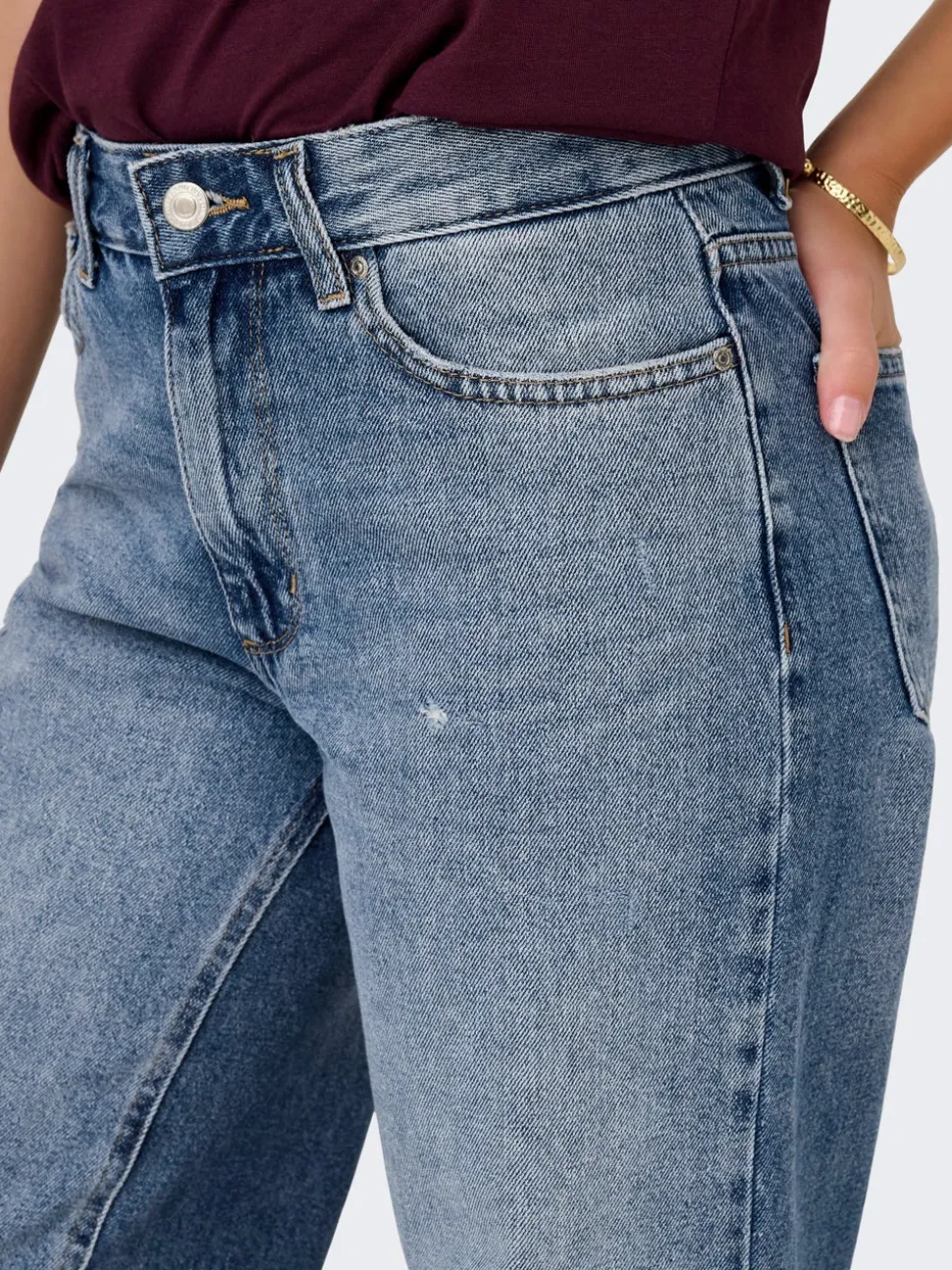 ONLELLA Medelhög midja Vida ben Jeans