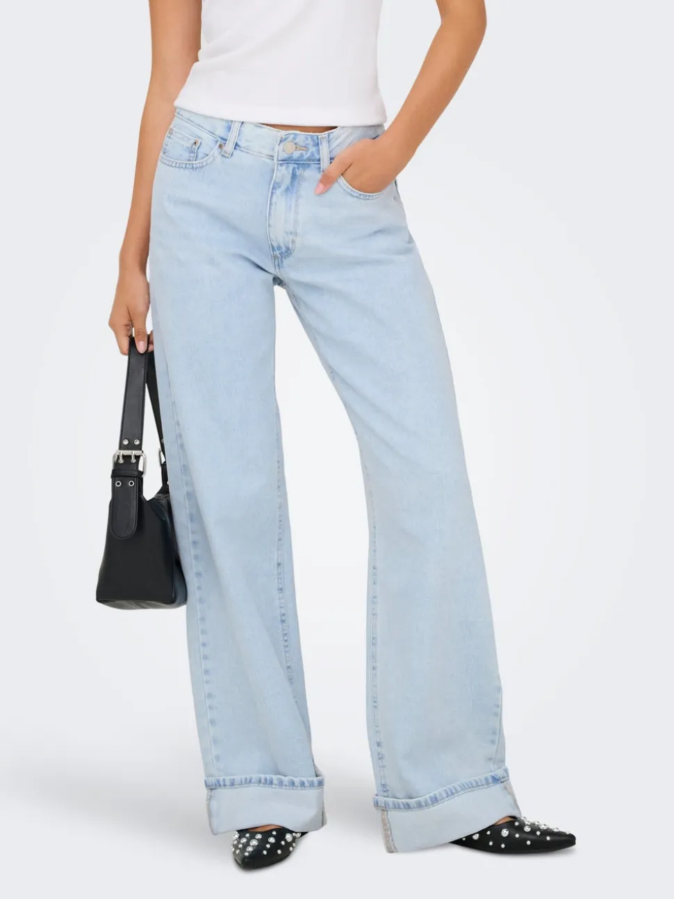 ONLELLA Medelhög midja Vida ben Jeans