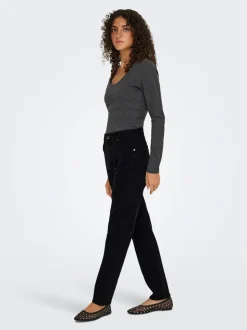 ONLEMEL Hög midja Rak passform Ankellängd Jeans